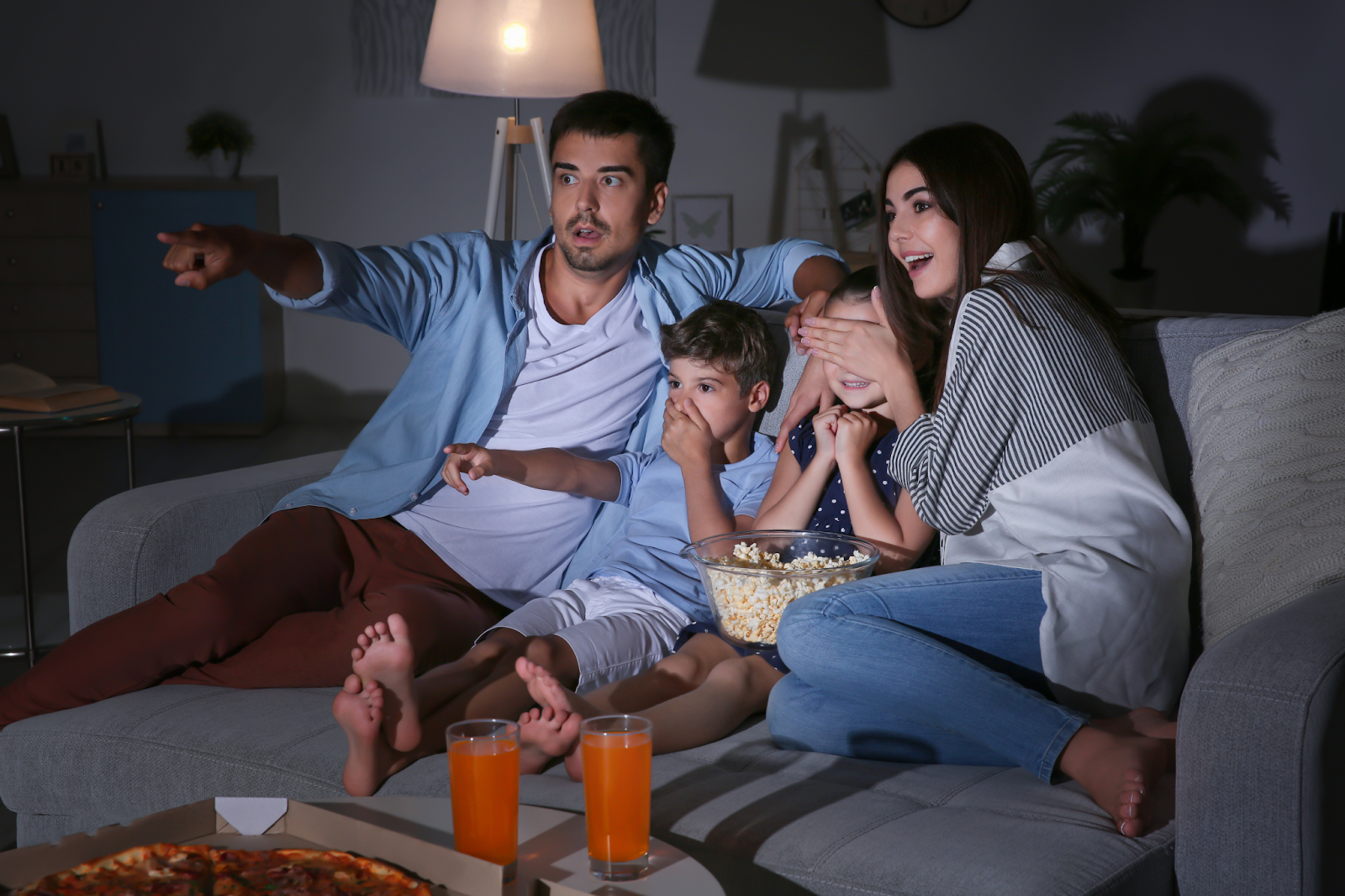 IPTV streaming on smart TV with thousands of channels